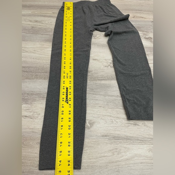 Poof! Gray Elastic Waist Pull On Full Length Leggings One Size Fits All - Picture 12 of 12